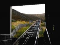 Way to go. Looking out from the base station of the Cairngorm Mountain Railway in September 2012.<br><br>[Peter Todd 17/09/2012]