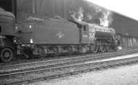 Gresley V2 2-6-2 no 60886 photographed on Gateshead shed in the 1960s. The locomotive spent its last years at York, from where it was eventually withdrawn by BR in April 1966.<br><br>[K A Gray //]