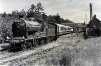 NBR 256 at Gateside with the westbound 1960 RCTS/SLS Joint Scottish Tour.<br><br>[WA Camwell (Copyright Stephenson Locomotive Society) 17/06/1960]
