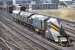 Photograph taken from the Caley bridge over the NB on what is thought to be Sunday 7 June 1971, showing a short line of locos stabled at the east end of Haymarket shed. The first two can be identified as BRCW Type 2 No. 5322 and EE Type 4 No. D362 The identity of the third, a BR Sulzer 1250 hp Type 2, is uncertain but may be No. D7590.<br><br>[Bill Jamieson 07/06/1971]