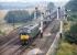 D9 <I>'Snowdon'</I>, one of the ten original class 44 'Peaks', photographed in September 1971 still sporting green livery. The locomotive is passing a fine collection of semaphore signals on the up approach to Foxlow Junction with a freight from the Sheffield area, probably bound for Toton Yard.<br><br>[Bill Jamieson 20/09/1971]