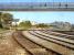 Redundant sidings at the west end of the ecs stabling area at Holyhead in September 2012. Alongside on the left is the longer wash plant run through line. The new footbridge links the Stena terminal and west end of platform 1 with the town's main shopping area. [See image 40291] <br><br>[David Pesterfield 05/09/2012]