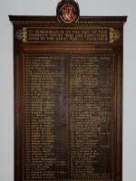 The GNSR memorial at Aberdeen station to men of the Company's service killed in the Great War. By the end of that war the total number of staff serving their country was 609, or 22% of the workforce. Of these 93 were to die and are recorded on the oak memorial in raised gilt letters. A wreath was placed here by the Great North of Scotland Railway Association on 11 November 2012.<br><br>[Brian Taylor 11/11/2012]