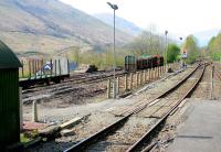 View south from Arrochar and Tarbet on 10 April 2005 showing the timber loading terminal on the left.<br><br>[John Furnevel 10/04/2005]