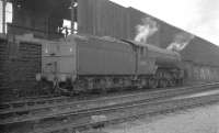 Gresley V2 2-6-2 no 60940 stands alongside the coaling stage at Gateshead in October 1964.<br><br>[K A Gray 24/10/1964]