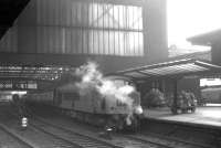Holbeck Peak D53 <I>'Royal Tank Regiment'</I>, photographed shortly after arrival at Carlisle on 6 December 1968 with train 1S49, the 10.25 Leed City - Glasgow Central.<br><br>[K A Gray 06/12/1968]