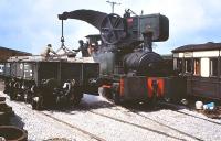 Dubs 0-4-0CT Crane Tank (4101/1901) at work on the East Somerset Railway on 7 May 1983.   <br><br>[Peter Todd 07/05/1983]