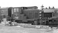One of a plethora of diesel shunter types built for BR in small numbers and fated to a brief existence, D2865 had emerged from the works of the Yorkshire Engine Co. in late 1961 and had already been withdrawn for about five months when photographed languishing in the goods yard at Goole in August 1970.<br><br>[Bill Jamieson 12/08/1970]