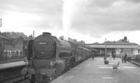 A2 Pacific no 60532 <I>Blue Peter</I> calls at Stirling on 26 July 1966 with the 1.30pm Aberdeen - Glasow Buchanan Street.<br><br>[K A Gray 26/07/1966]