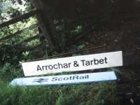 Grounded signs at Arrochar and Tarbet in the summer of 1991.<br><br>[Ian Dinmore /07/1991]
