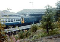 A DMU from Newcastle at Tynemouth station on 10 August 1980. This was the final day of scheduled BR operations before the route was handed over to the Tyne and Wear Metro.<br><br>[Colin Alexander 10/08/1980]