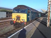 The driver of 57316 looks back to check all is in order before she starts off from Chester on the final leg of the 16.16 ex-Cardiff Central Welsh Assembly funded service to Holyhead. <br><br>[David Pesterfield 11/05/2010]