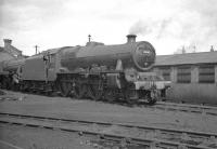 Jubilee 45562 <I>Alberta</I> stands in the shed yard at Holbeck in May 1963.<br><br>[K A Gray 04/05/1963]