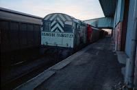 One of Deanside Transit's Class 08s beside the transit sheds  in 1987.<br><br>[Ewan Crawford 20/05/1987]