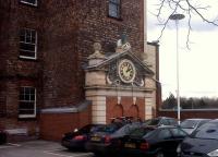 This clock was one of the more attractive parts of the now-demolished second Derby station. Fortunately, they saw fit to relocate it to the far end of the car park. [see image 42250]<br><br>[Ken Strachan 21/02/2013]