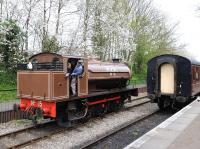Ex-Wemyss Private Railway 0-6-0T no 15 at Avon Riverside on 29 April 2013. [See image 42888]<br><br>[Peter Todd 29/04/2013]
