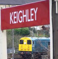 20020 at Keighley on 28 April during the KWVR Diesel Gala Weekend.<br><br>[Colin Alexander 28/04/2013]