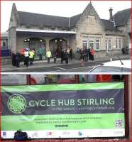 On 3 May 2013 a new Cycle Hub was opened by Transport Minister Keith Brown in the former parcels office at Stirling station. The project is funded by Transport Scotland with ScotRail and managed by Forth Environment Link.<br><br>[John Yellowlees 03/05/2013]