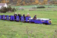 The miniature railway from Ayr seafront is reborn at Craigiemains Garden Centre. May 2013. [See image 30720]<br>
<br><br>[Colin Miller 05/05/2013]