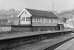 While the rest of the station buildings at Halifax were semi-derelict in the late '70s/early '80s, the signal box still looked spick and span, albeit it was located on the trackless western island platform. <br>
<br><br>[Bill Jamieson //]