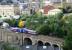 A Manchester Victoria service entering Halifax station from Beacon hill viaduct in September 2009.<br><br>[Ian Dinmore /09/2009]