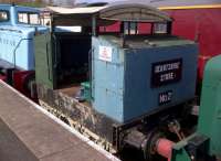 'Derbyshire Stone No.2', on display at the Chaswater Railway, is definitely smaller than the average shunting engine; and definitely not luxurious. If Monty Python's Three Yorkshiremen were train drivers, I'm sure they would include this in their improbable progressive decline in working conditions!<br><br>[Ken Strachan 05/05/2013]