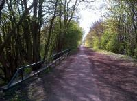 A nice bit of light and shade travelling downhill on the Sewell Greenway towards Stanbridgeford [see image 43001] and Leighton Buzzard. This line had a 'dinner plate profile' - steep at each end, level in the middle.<br><br>[Ken Strachan 03/05/2013]