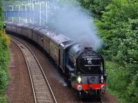 A1 Pacific 60163 <I>Tornado</I> passing Dalgety Bay with the SRPS Forth Circle tour on 16th June.<br><br>[Brian Forbes 16/06/2013]
