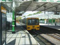 A Metro service for South Shields leaving Tynemouth station on 12 June 2013.<br><br>[Veronica Clibbery 12/06/2013]