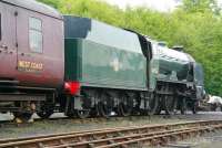 Ex-SR <I>Schools</I> class 4-4-0 no 30926 <I>Repton</I> stabled in the sidings alongside Grosmont shed on 6 June.<br><br>[John Furnevel 06/06/2013]