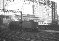 70002 <I>Geoffrey Chaucer</I> backs out of Glasgow Central on 30 July 1966 and makes its way towards Polmadie shed.<br><br>[K A Gray 30/07/1966]