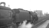 Black 5 44991 waits to take a train south out of Stirling in the 1960s.<br><br>[K A Gray //]