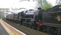 44871 assisting 62005 on the 5Z80 Carnforth - Fort William <I>Jacobite</I> stock movement northbound through Westerton station on 10 May 2013. [See image 43090]<br><br>[Ken Browne 10/05/2013]