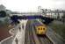 Hastings DEMU set 1032 with the Hertfordshire Rail Tours special 1Z20 <I>The Gunnislake Goliath</I> during a photostop at Saltash station on 21 December 1985. <br><br>[Ian Dinmore 21/12/1985]