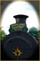 On 3 August 2013 The Strathspey Railway celebrated 150 years since the opening of the line between Aviemore and Forres. The headboard was fitted to a special train at Aviemore marking the event.<br><br>[John Gray 03/08/2013]