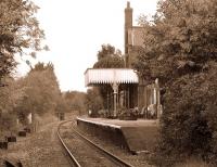 Looking through Lingwood station from the level crossing on 31 October 2011.<br><br>[Ian Dinmore 31/10/2011]