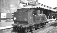 Adams class O2 0-4-4T no 30 <I>'Shorwell'</I>, photographed at Cowes, Isle of Wight, on 16 August 1961. Cowes station closed 5 years later and the site is now occupied by a supermarket and car park. <br><br>[K A Gray 16/08/1961]