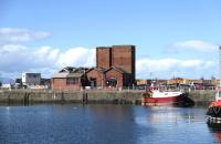 The former G&SWR powerhouse at Troon Harbour in September 2013 [see image 43778].<br><br>[Colin Miller 05/09/2013]
