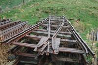 Stored track from the dismantled Dalmunzie Railway, photographed in May 2004 [see image 25043].<br><br>[Ewan Crawford 09/05/2004]