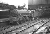 Kingmoor Black 5 no 45323 with a train at Carlisle platform 4, thought to have been photographed on 10 August 1963.<br><br>[K A Gray 10/08/1963]
