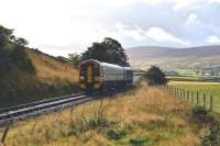 158710 powers up the gradient approaching Loth Station on 17 September on the 2H57 1400 Inverness to Wick service. <br><br>[John Gray 17/09/2013]