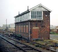 Whitemoor Junction signal box, March, Cambridgeshire, 1985. <br><br>[Ian Dinmore //1985]