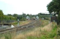 Resignalling at Cosford in September 2006. View is south east towards Wolverhampton.<br><br>[Ewan Crawford 15/09/2006]