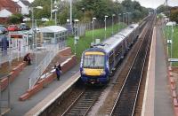 170431 leaves South Gyle with the 12.17 from Newcraighall to Glenrothes with Thornton on 30 September.<br><br>[Bill Roberton 30/09/2013]