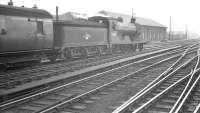 D34 4-4-0 no 62484 <I>Glen Lyon</I> at Carlisle on 1 July 1961 with the empty stock of the 12.25pm from Hawick.<br><br>[K A Gray 01/07/1961]