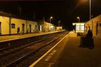 A quiet period at Market Rasen on the evening of 8 October 2013 looking north towards Barnetby. The station is well looked after by thelocal adoption group with flower planters and lots of posters and photo collections of the station in former days.<br><br>[John McIntyre 08/10/2013]