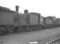 McIntosh Caledonian 0-4-4 tank no 55223 'stored' in the sidings alongside Polmadie shed in July 1961. Built at St Rollox in 1914 the locomotive is recorded as being officially withdrawn from 66A in September 1961, with disposal via Connels of Coatbridge taking place six months later.  <br><br>[K A Gray 03/07/1961]