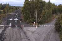 View north from the B6415 bridgeat Millerhill village on 21 September 2013. [See image 44673]<br><br>[Bill Roberton 21/09/2013]