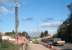 The drilling rig at Hardengreen on 11 October, now relocated to the south west of the roundabout [see image 43044]. View is north along the A7.<br><br>[John Furnevel 11/10/2013]