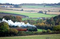 GNR N2 1744 nearing Manuel on 20 October with a train from Boness.<br><br>[Bill Roberton 20/10/2013]